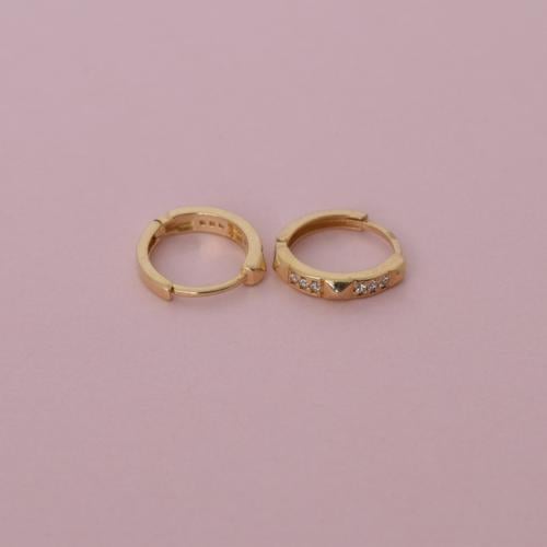 حلق ذهب عيار 18 - AB22