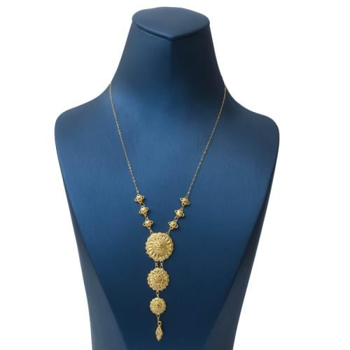 عقد ذهب جابر عيار 21 - AG25