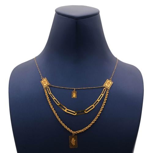 عقد ذهب عيار 21 - AP20
