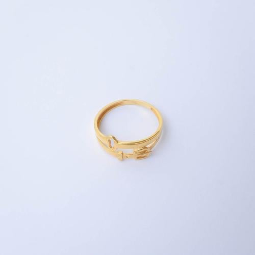 خاتم ذهب عيار 21 - AC55