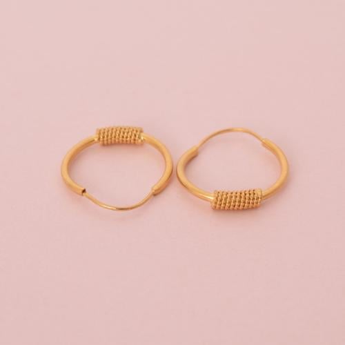 حلق ذهب عيار 21 - AB99