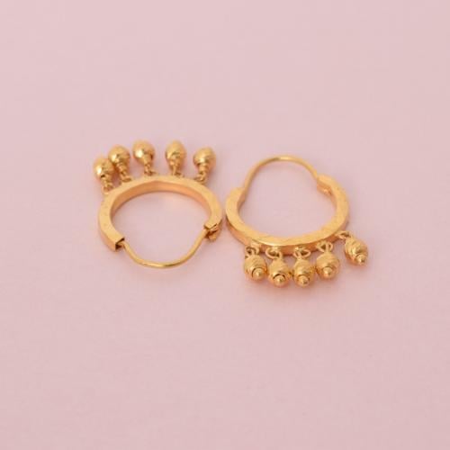 حلق ذهب عيار 21 - AB84