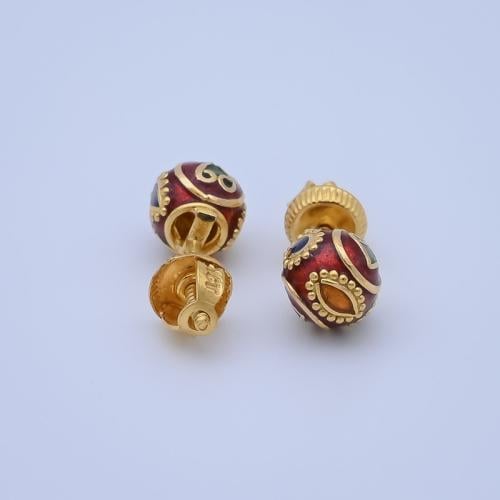 حلق ذهب عيار 21 - AP75