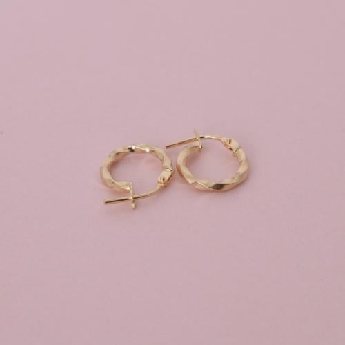 حلق ذهب عيار 18 - AB74