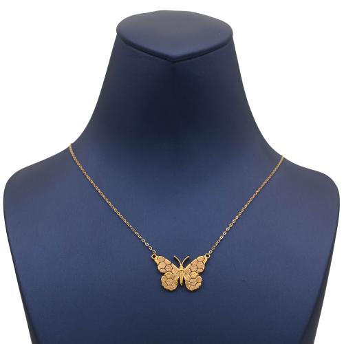 عقد الفراشة صغير ذهب عيار 21