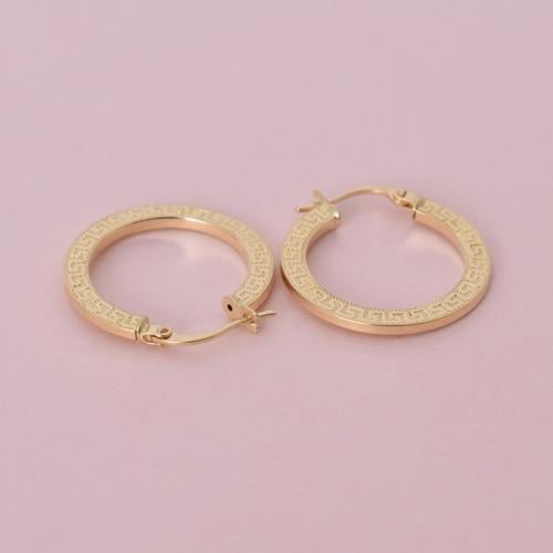 حلق ذهب عيار 18 - AB48