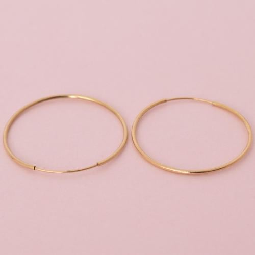 حلق ذهب عيار 18 - AB77