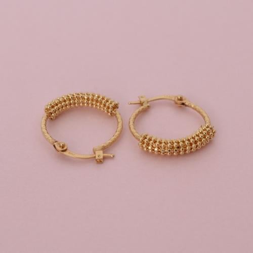 حلق ذهب عيار 18 - AB17