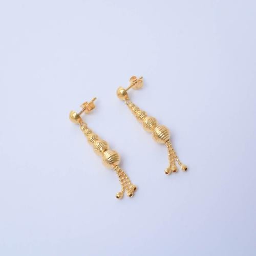 حلق دوريكا ذهب عيار 21 - AG15