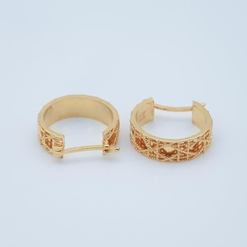 حلق ذهب عيار 21 - AK12