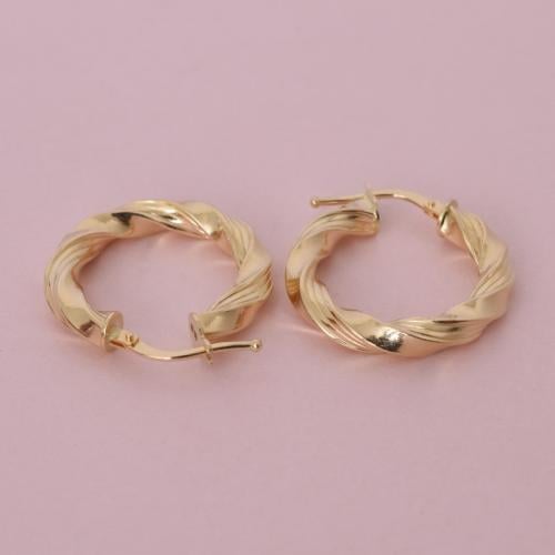 حلق ذهب عيار 18 - AB18