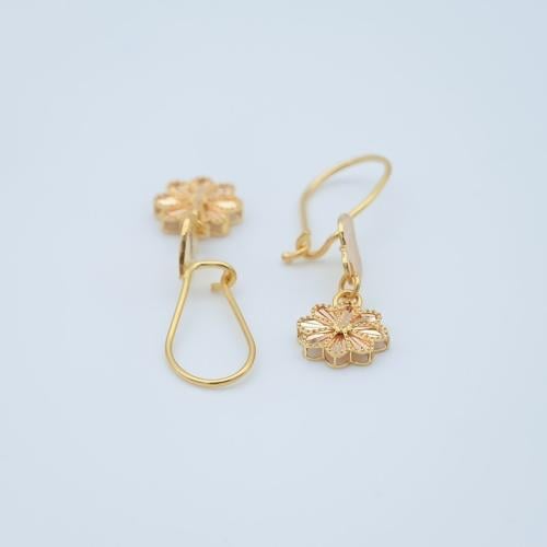 حلق ذهب عيار 21 - AK07