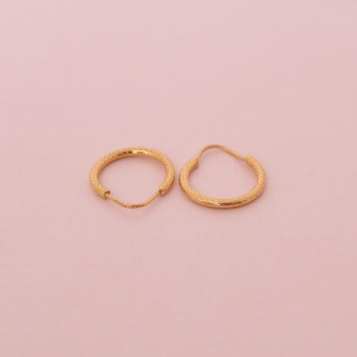 حلق ذهب عيار 21 - AC12