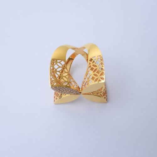 خاتم ذهب عيار 21 - AD10