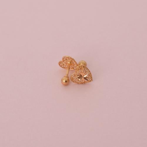 حلق ذهب عيار 21 - AC14