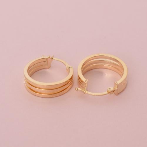 حلق ذهب عيار 18 - AB16