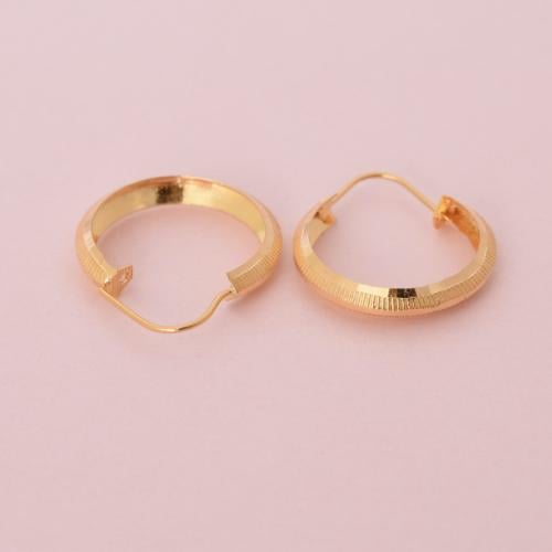 حلق ذهب عيار 21 - AB91