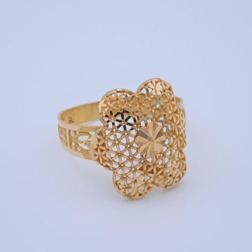خاتم ذهب عيار 21 - AP93