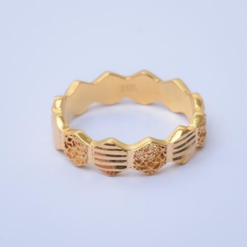 دبلة ذهب عيار 21 - AI72