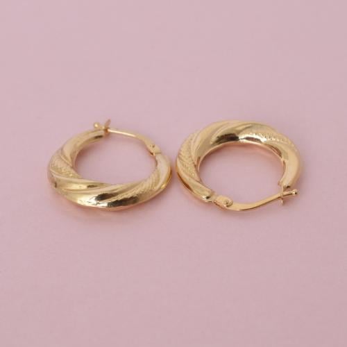 حلق ذهب عيار 18 - AB40