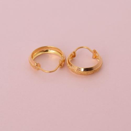 حلق ذهب عيار 21 - AB95