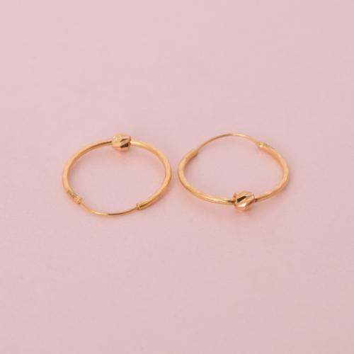 حلق ذهب عيار 21 - AC13