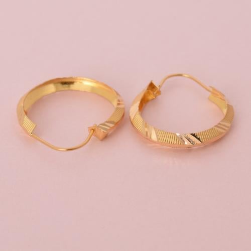 حلق ذهب عيار 21 - AB85