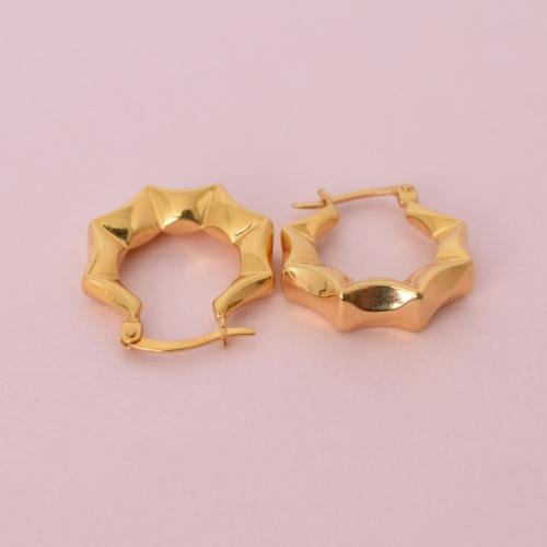 حلق ذهب عيار 21 - AB82