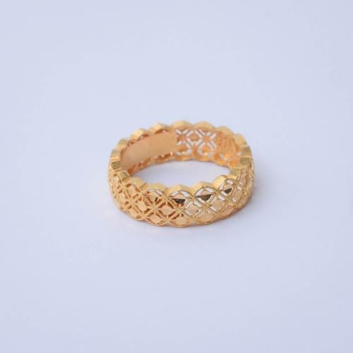 دبلة ذهب عيار 21 - AD65