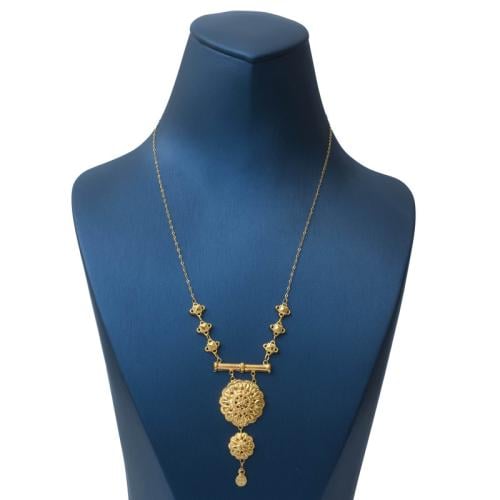 عقد ذهب جابر عيار 21 - AG26