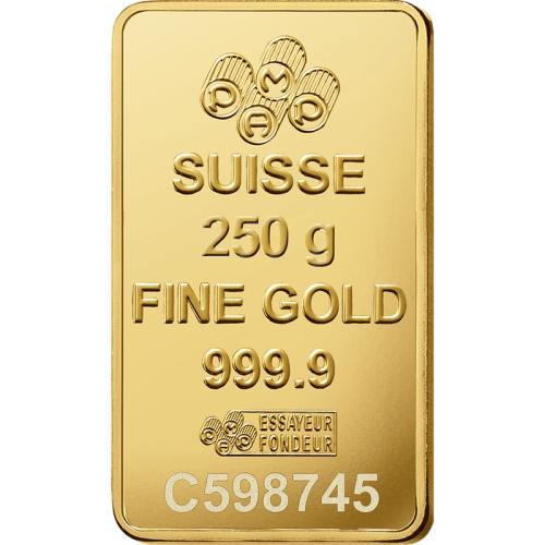 سبيكة ذهب صافي عيار 24 - 250 جرام