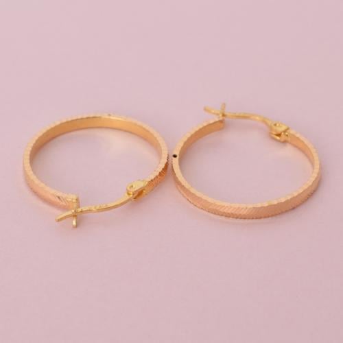 حلق ذهب عيار 21 - AB90