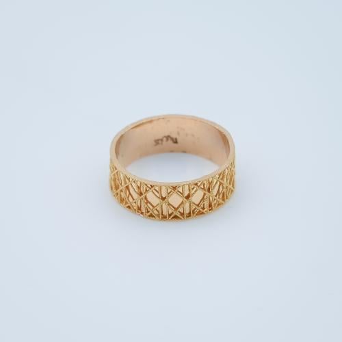 دبلة ديور ذهب عيار 21 - AJ93