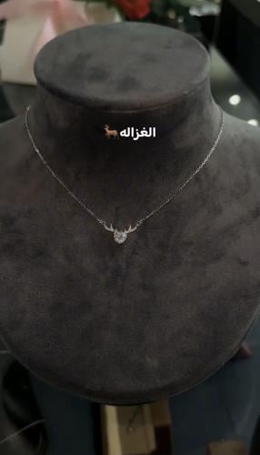 قلادة الغزالة فضة 925