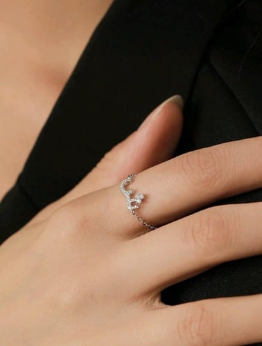 خاتم الاحرف فضة