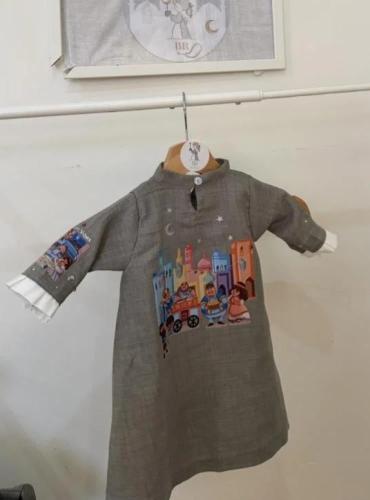 جلابيه رمادي