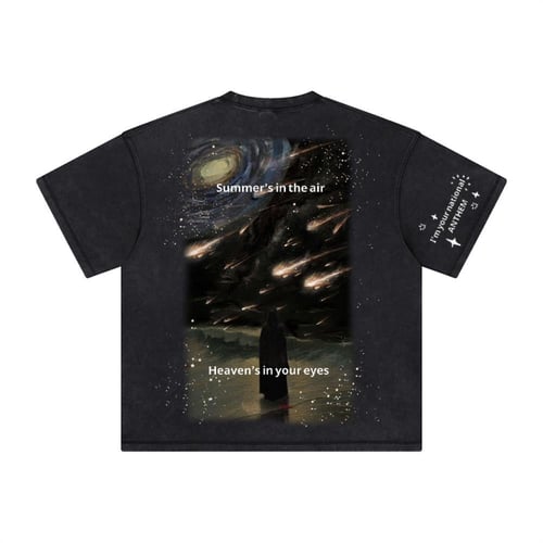 Flaming stars tshirt