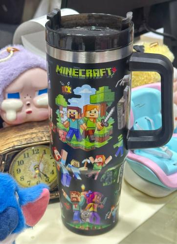 Minecraft Black Mug – with Keychain