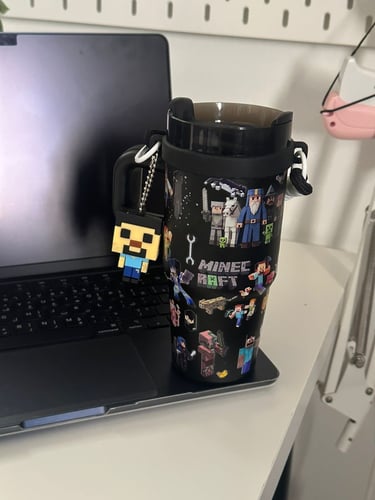 Minecraft Black Mug – with Keychain