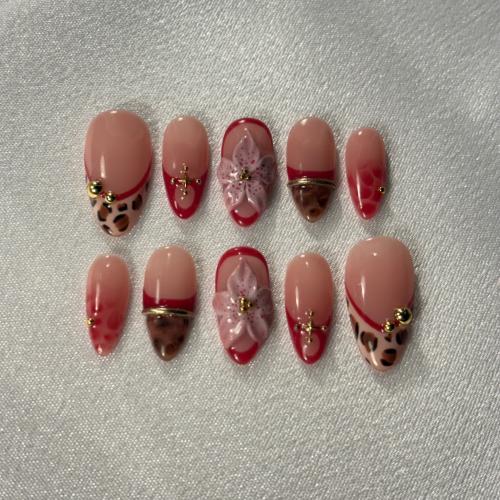 Flower leopard french