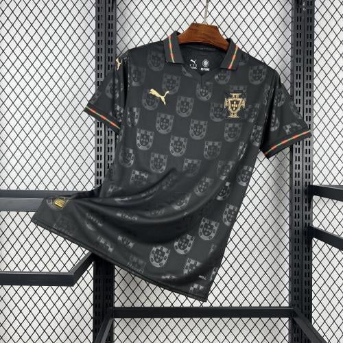 تيشيرت البرتغال الاسود 2026