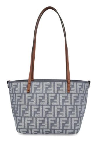 Fendi Small Roll Blue denim shopper