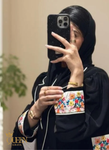 عباية وايت اند روز -White Rose