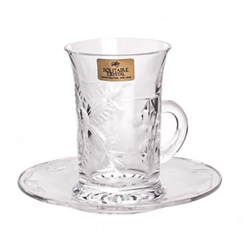 طقم بيالات كريستال - سوليتير كريستال