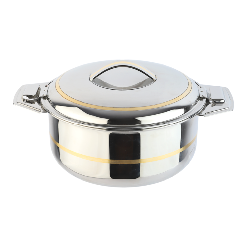 حافظة طعام استيل بخط ذهبي - السيف هوم