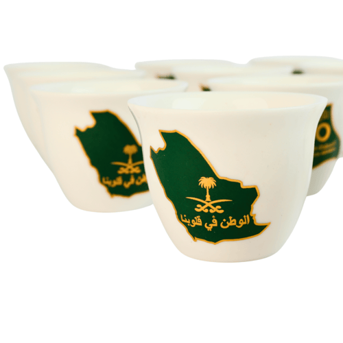 طقم فناجين قهوة - بورسلان | 12 قطعة