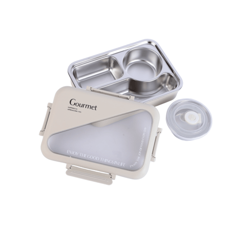 صندوق طعام استيل | 3 خانة