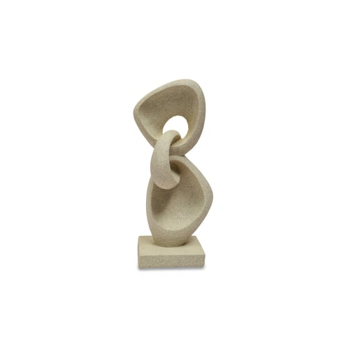A decor masterpiece with a smooth touch of ivory stone – a calm artistic piece for modern spaces