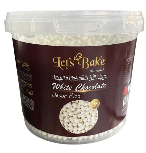 White chocolate rice pearls 1kg
