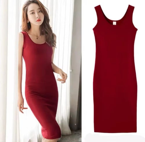 فستان أسود بلا أكمام, فستان بنمط منقوش